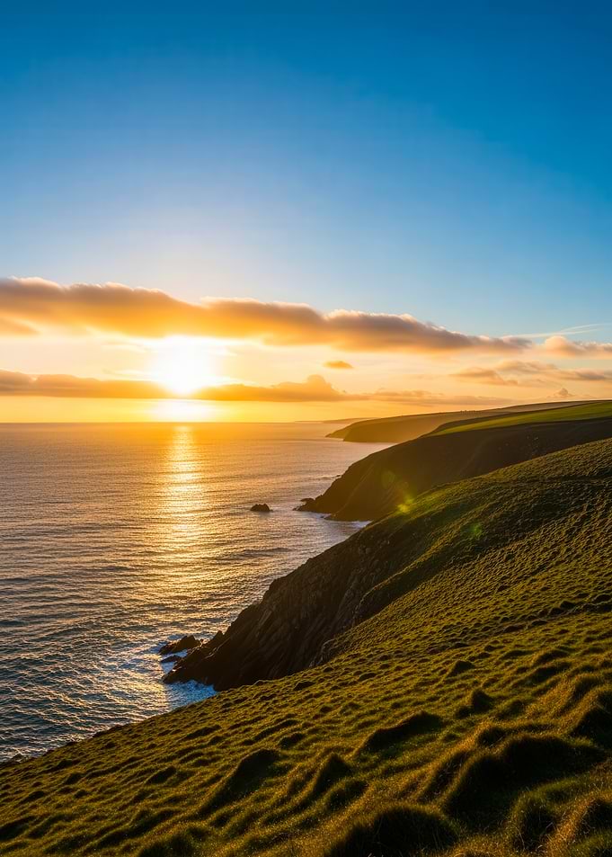 Coastal Sunset Landscape