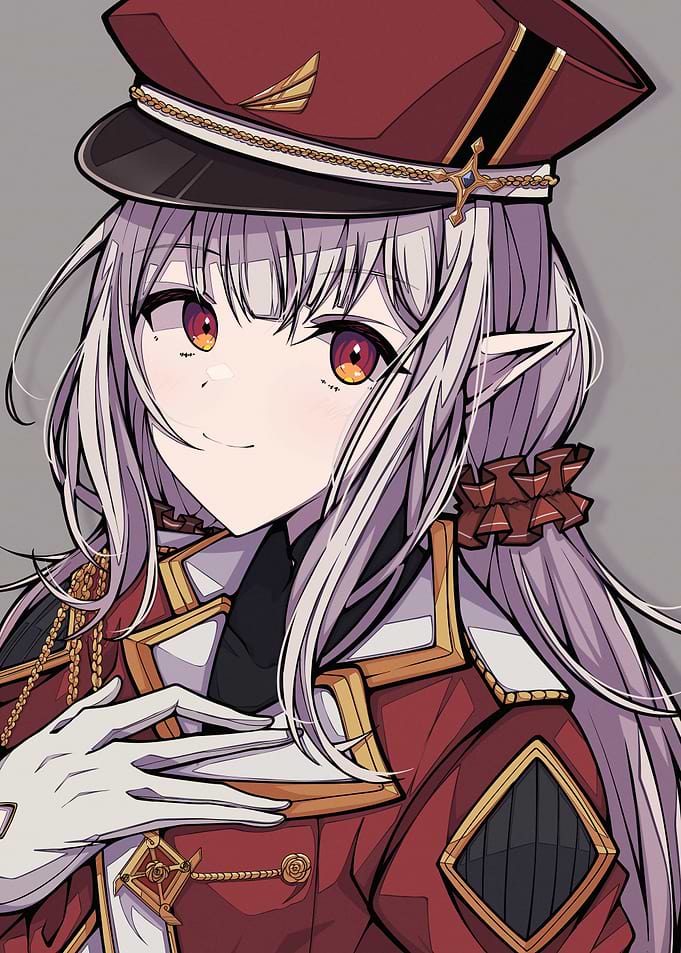 Anime Girl in Military Uniform