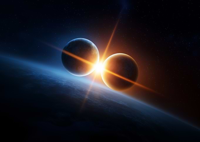 Planetary Collision: Cosmic Event
