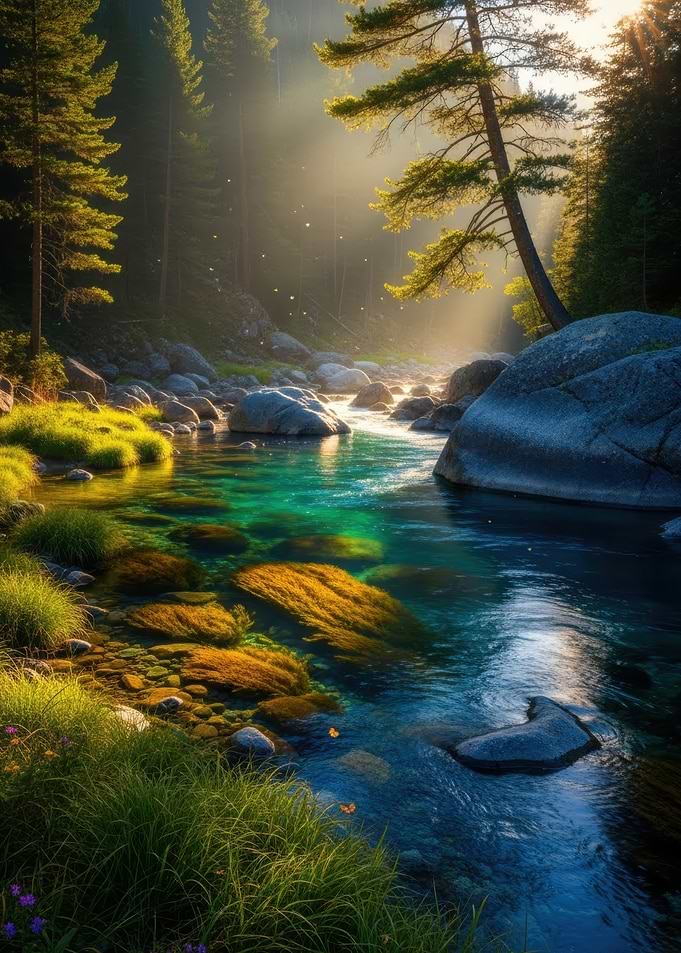 Serene River Landscape