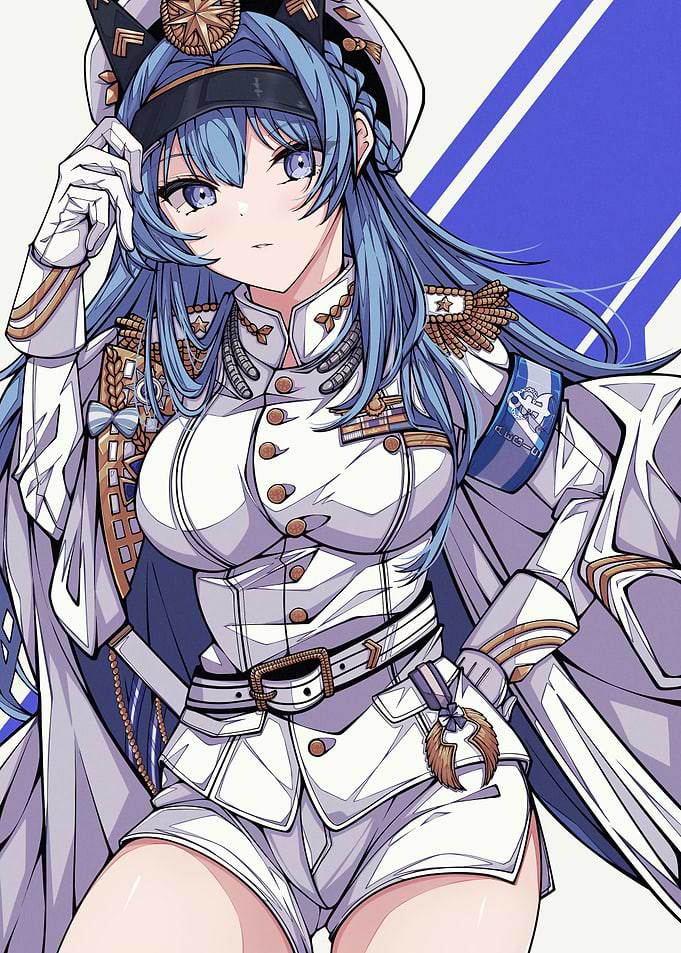 Anime Girl in Military Uniform