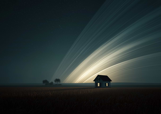 House under Saturn-like Rings