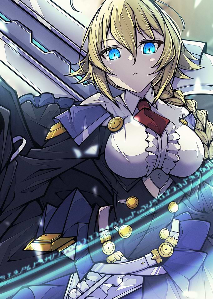 Anime Girl with Futuristic Weapon