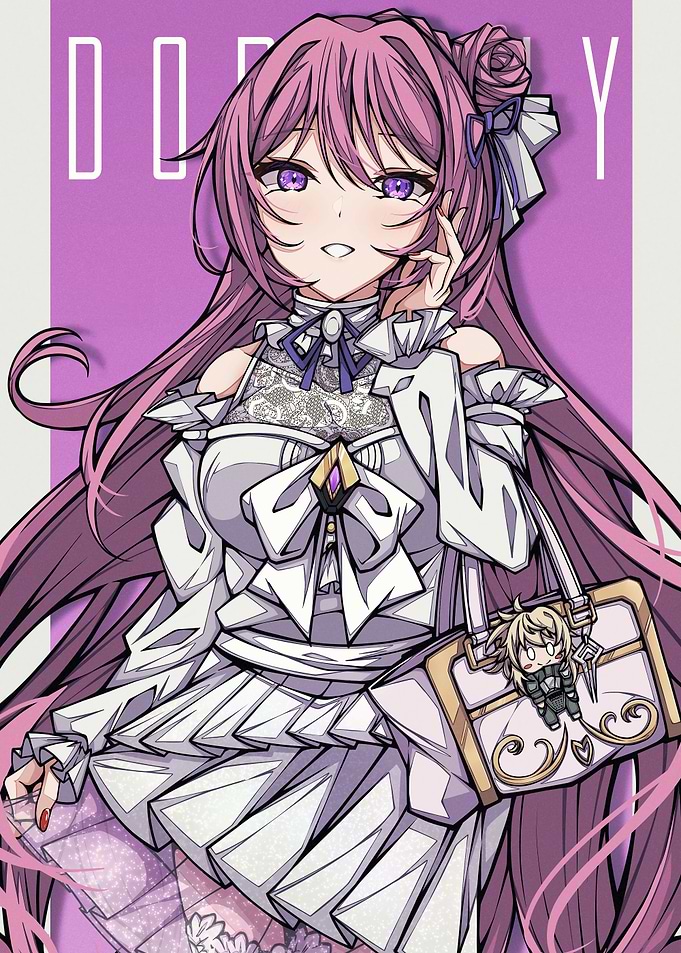 Anime Girl with Pink Hair