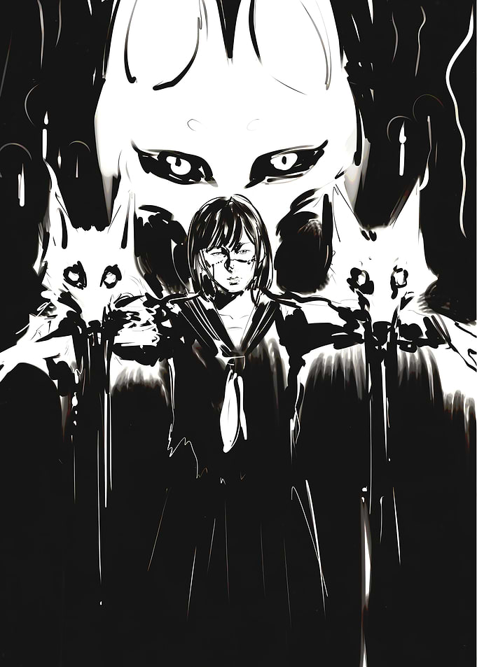 Girl with Fox Spirits
