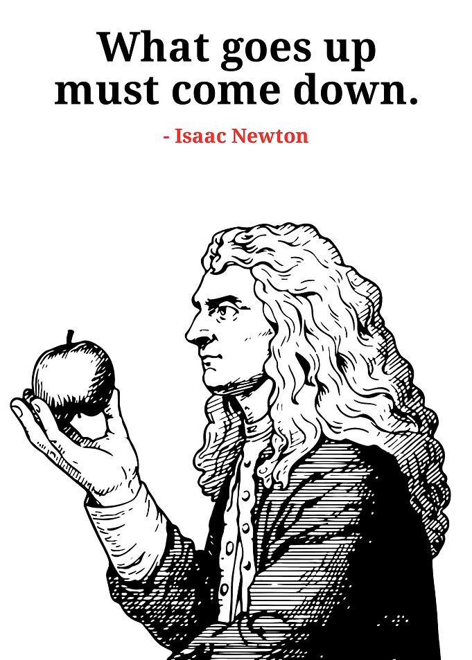 Isaac Newton and the Apple