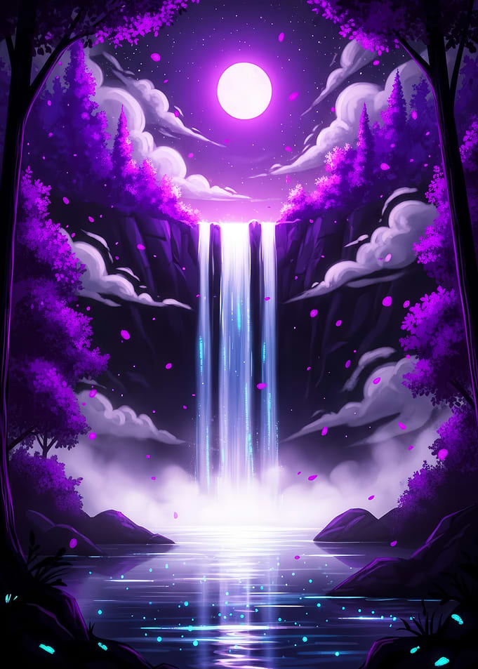 Waterfall Fantasy Landscape