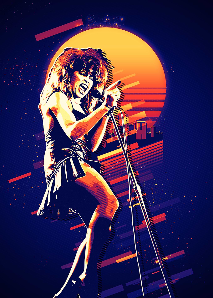 Tina Turner Retro Pop Art