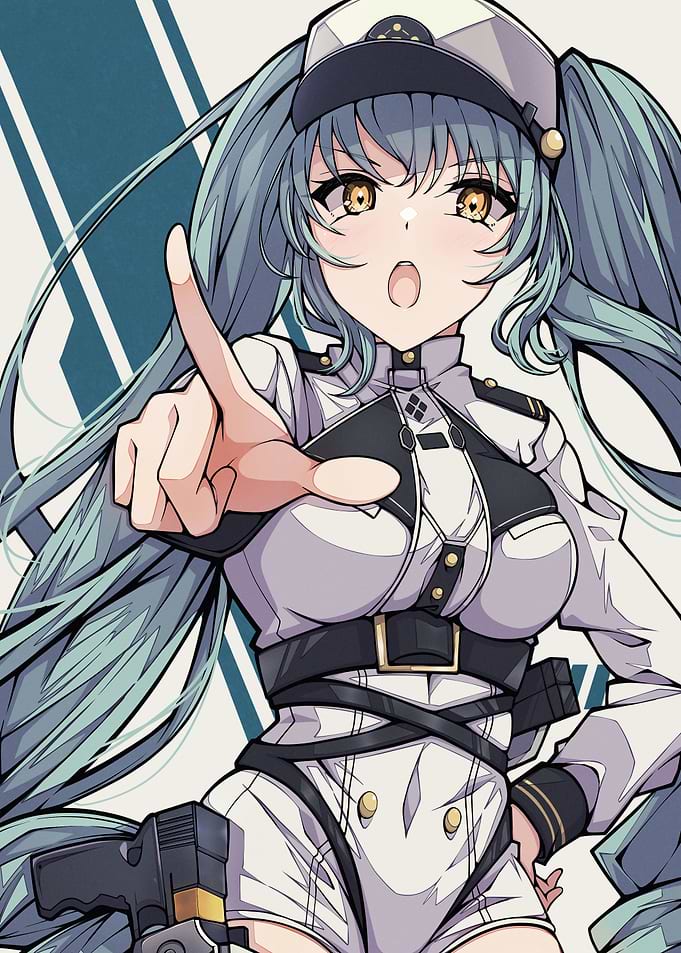 Anime Girl in Military Uniform