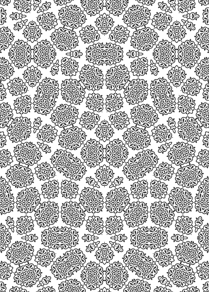 Monochrome Floral Pattern