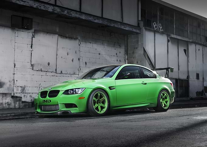 Lime Green BMW M3