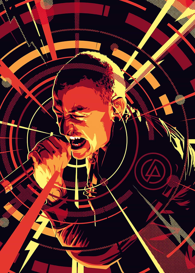 Chester Bennington Vector Art