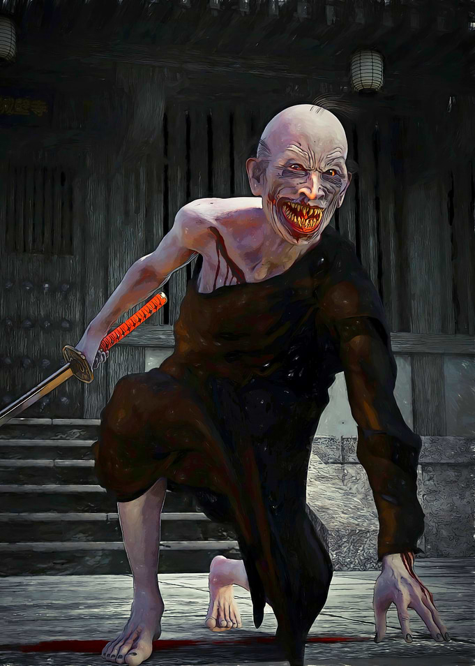 Vampire Ronin with Katana