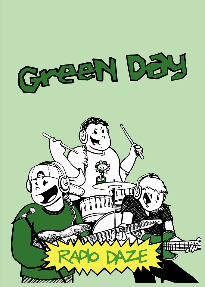 Green Day Radio Daze Cartoon