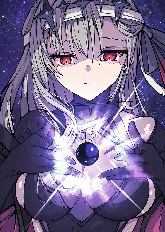 Anime Girl with Magical Orb