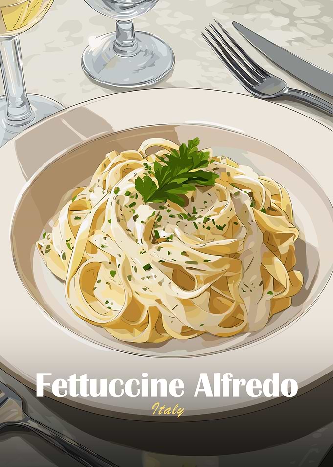 Fettuccine Alfredo Italy