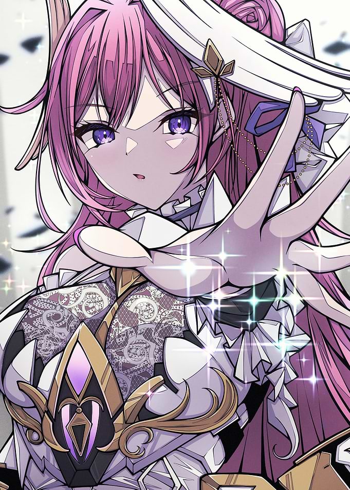 Anime Girl with Pink Hair