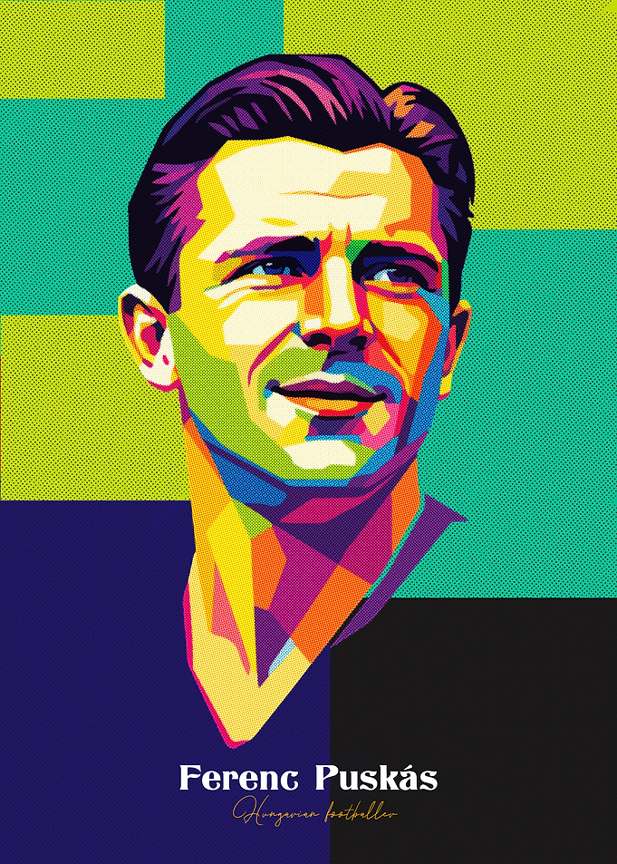 Ferenc Puskás Portrait