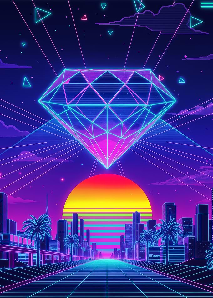 Synthwave Diamond