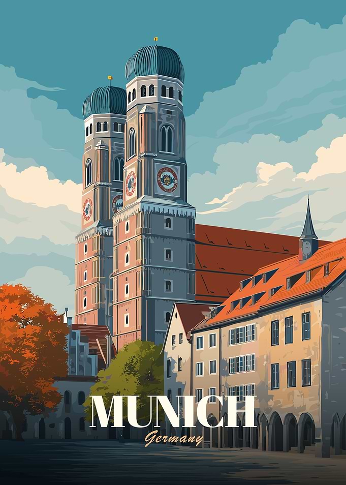 Munich Germany Travel Poster