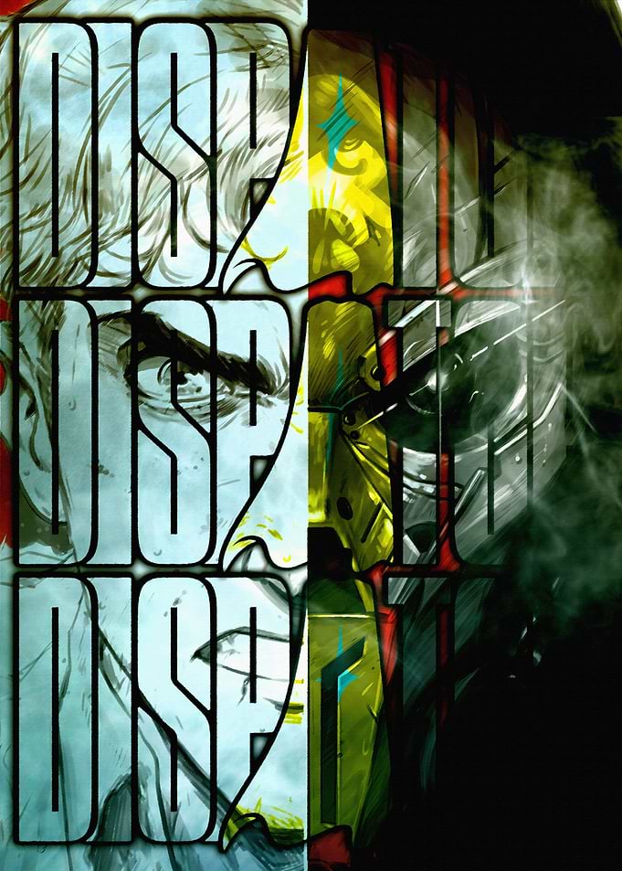 Abstract Comic Book Character Collage