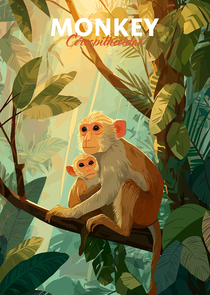 Monkey Animal Family
