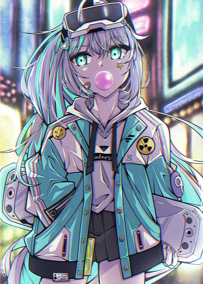 Anime Girl with VR Headset