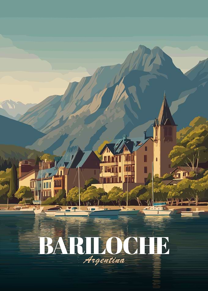 Bariloche, Argentina Travel Poster