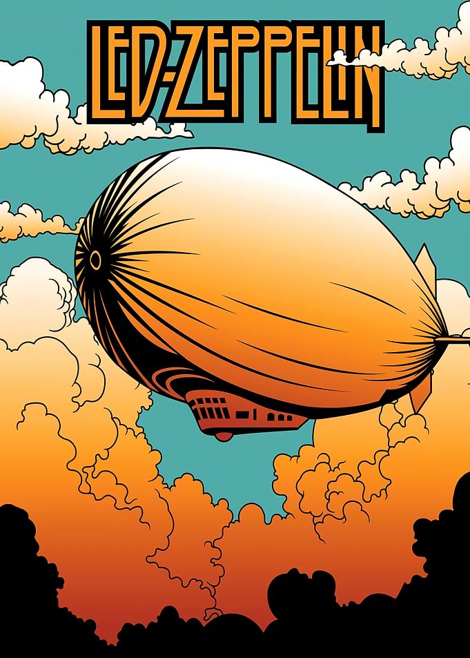 Led Zeppelin Airship Poster Art