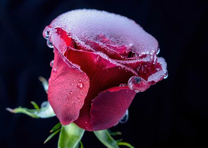 Iced Red Rose
