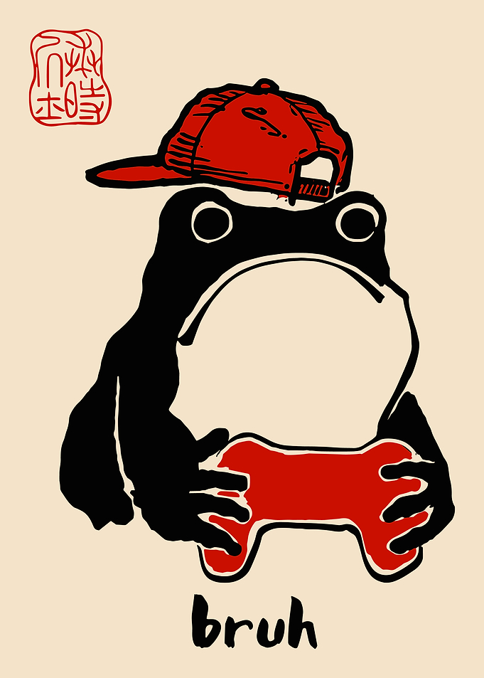 Frog with Red Cap and Controller