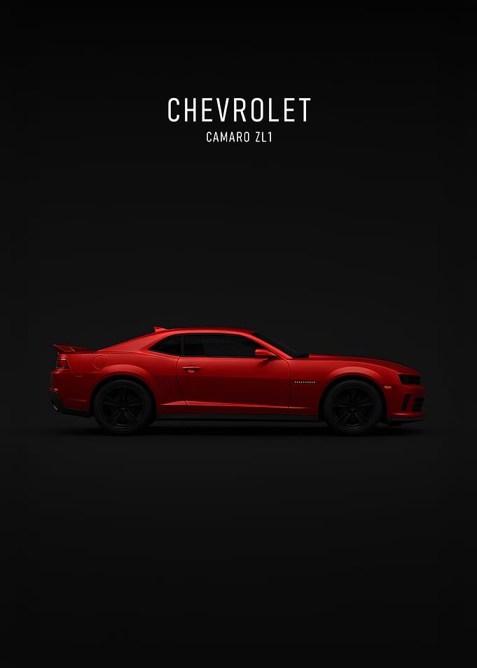 Chevrolet Camaro ZL1 Red Car
