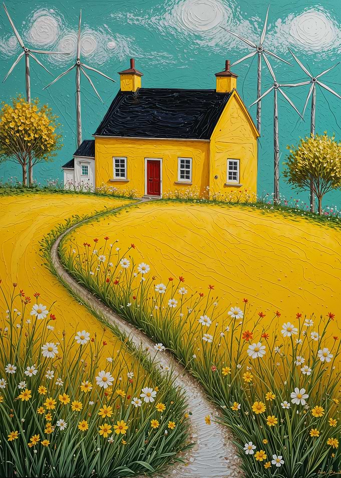 Yellow House Windmill