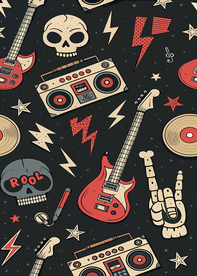 Rock and Roll Music Pattern