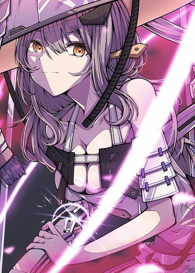 Anime Girl with Sword