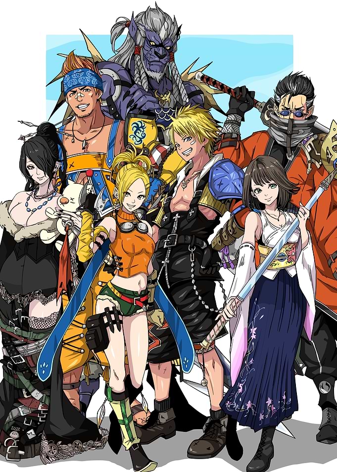 Final Fantasy X Group Illustration
