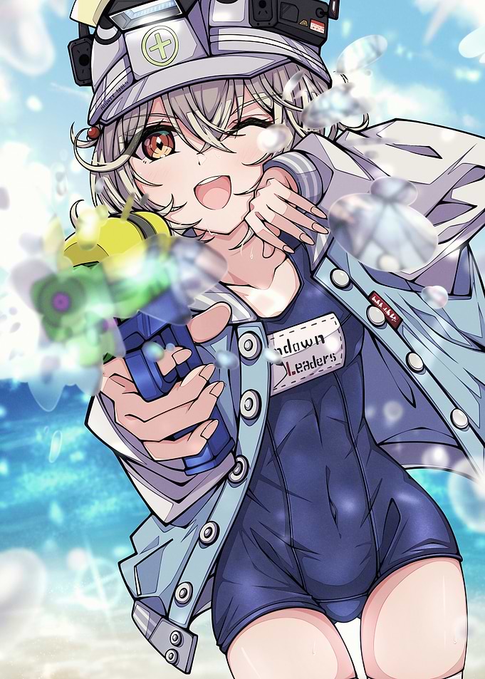 Anime Girl with Water Gun