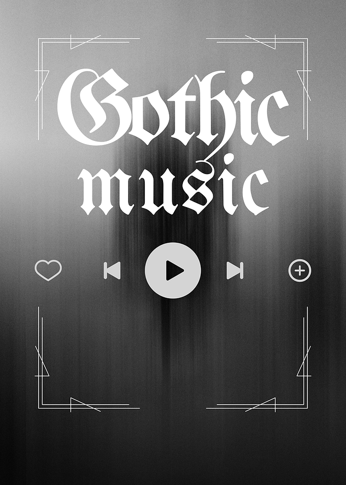 Gothic Music Player Interface