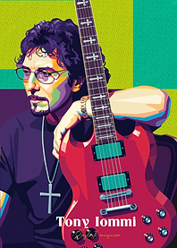 Tony Iommi WPAP Pop Art Portrait