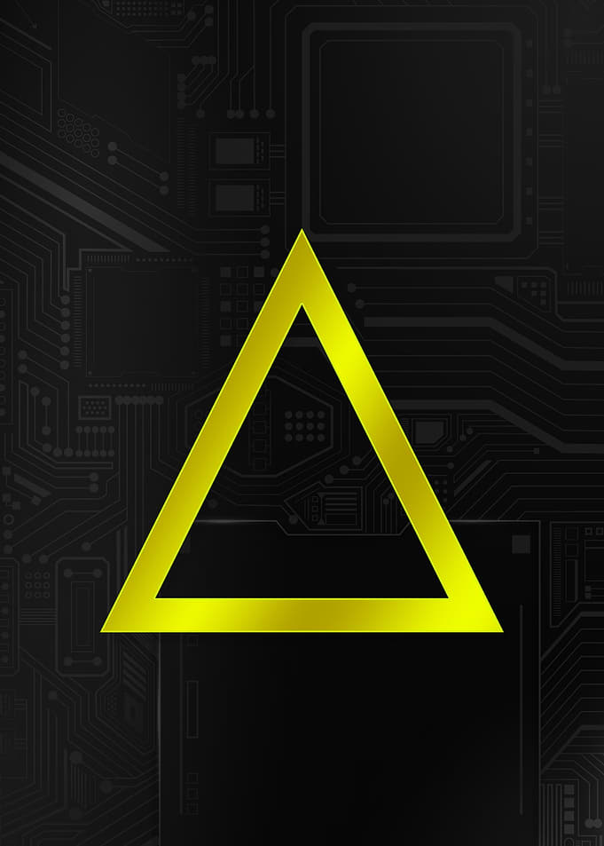 Golden Triangle Minimalist Gaming Poster