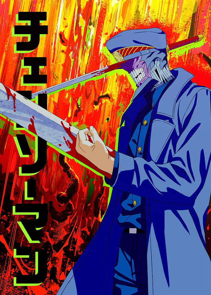 Chainsaw Man Katana Man Portrait