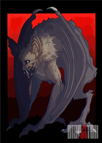 Monster Bat Illustration