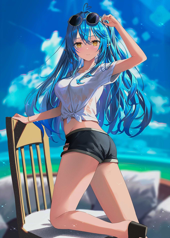 Girl in Summer Outfit