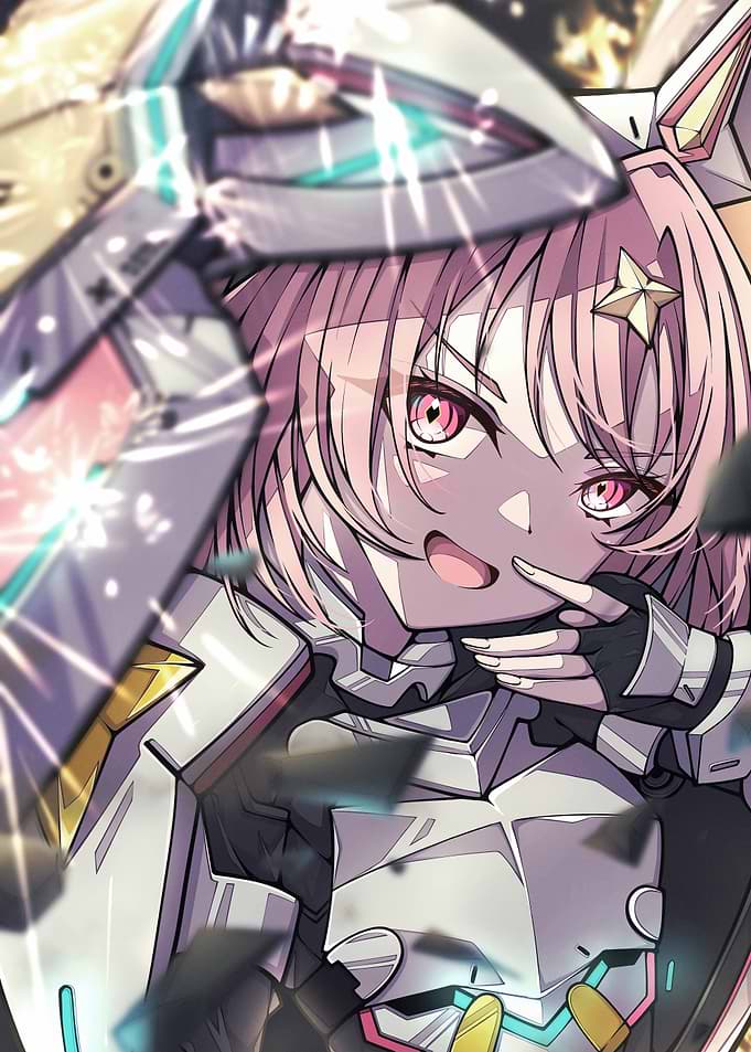 Anime Girl in Futuristic Armor