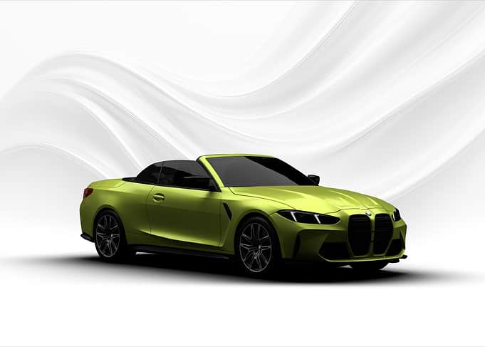 Lime Green BMW M4 Convertible G83