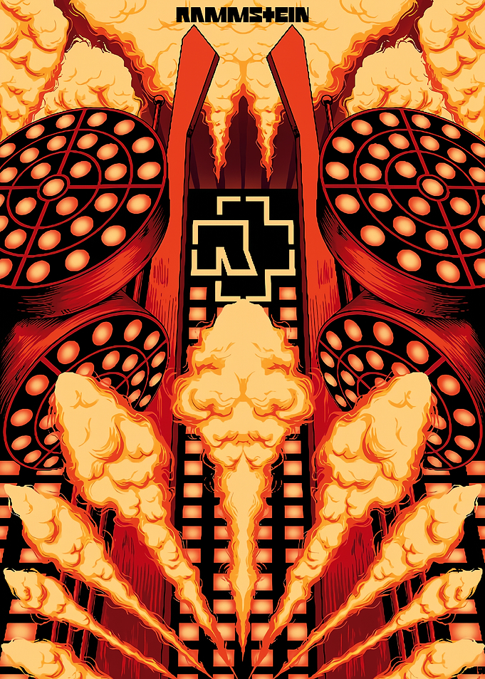 Rammstein Band Poster Art