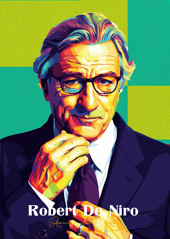 Robert De Niro pop art Portrait