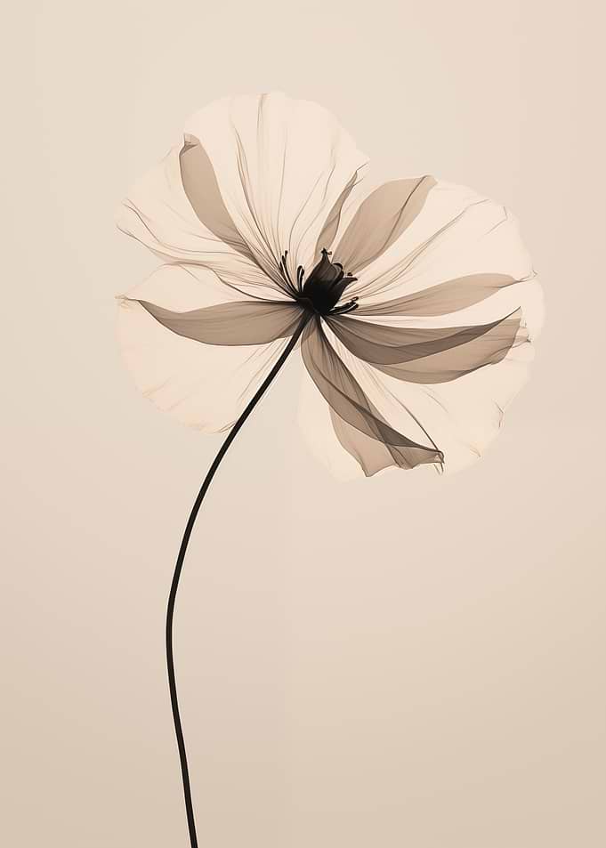 Elegant Sepia Flower