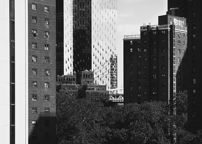 Black and White Cityscape