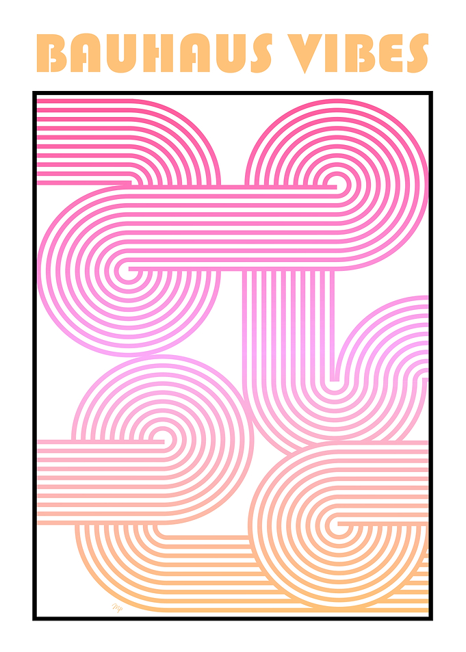 Bauhaus Vibes Abstract Art